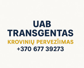 Perkraustymas - Krovinių pervežimas Panevėžyje / UAB Transgentas / Darbų pavyzdys ID 4004635