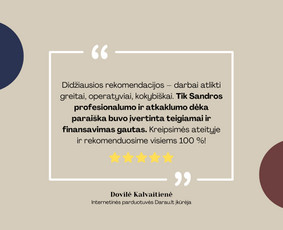 Es paramos paraiškų, verslo planų, projektų rengimas / Išmanūs finansai / Darbų pavyzdys ID 4005081