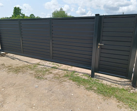 Kalviški gaminiai Tvoros Vartai Stumdomi turėklai stogeliai / Vladislav Zarumnyj / Darbų pavyzdys ID 4007915