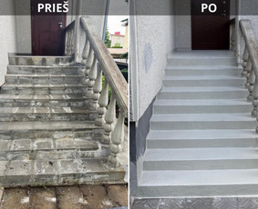 Lauko Laiptai, remontas. Epoksidinės dangos! Kiti darbai. / MB UGSTA / Darbų pavyzdys ID 4009661