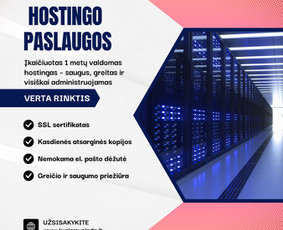 Nuo Jūsų idėjos iki veikiančio projekto vos vienas žingsnis - Svetainių talpinimas (Hosting) - 1 Svetainių talpinimas (Hosting) - Nuo Jūsų idėjos iki veikiančio projekto vos vienas žingsnis - 1