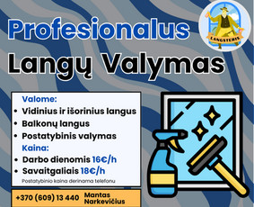 Profesionalus langų valymas - Namų valymas - 1 Namų valymas - Profesionalus langų valymas - 1