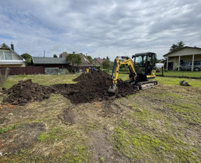 Statybos darbai - Augalinio sluoksnio nukasimas - 3