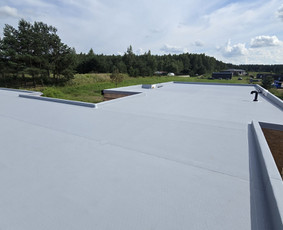 Plokščių Stogų Dengimas Pvc, Epdm ir bitumine Danga / Tvirti stogai / Darbų pavyzdys ID 4016695