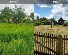 Uzleistu sklypu tvarkymas, medžiu ir krumu ispjovimas, isvez - Apleistų sklypų tvarkymas - 4 Apleistų sklypų tvarkymas - Uzleistu sklypu tvarkymas, medžiu ir krumu ispjovimas, isvez - 4