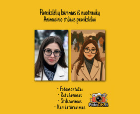 Nuotraukų retušavimas ir senų nuotraukų restauravimas / M. D. / Darbų pavyzdys ID 4021467