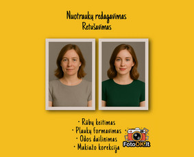 Nuotraukų retušavimas ir senų nuotraukų restauravimas / M. D. / Darbų pavyzdys ID 4021487
