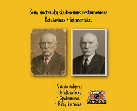 Nuotraukų retušavimas ir senų nuotraukų restauravimas / M. D. / Darbų pavyzdys ID 4021491