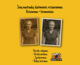 Nuotraukų retušavimas ir senų nuotraukų restauravimas / M. D. / Darbų pavyzdys ID 4021493