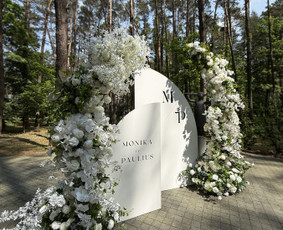 Šampano staliukas/sienelė su užkandžiais / Iventas-dekoras / Darbų pavyzdys ID 4023463
