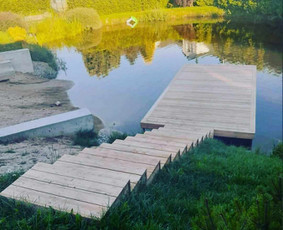 Mediniai laiptai, gamyba - Terasų įrengimas, montavimas - 3