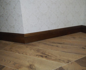 Vidaus apdailos darbai - Grindjuosčių montavimas - 3 Grindjuosčių montavimas - Vidaus apdailos darbai - 3