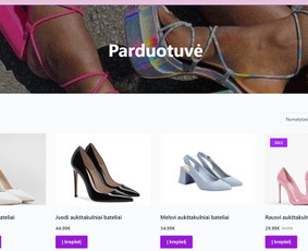 El. parduotuvių kūrimas - Interneto svetainių ir el. parduotuvių kūrimas - 1