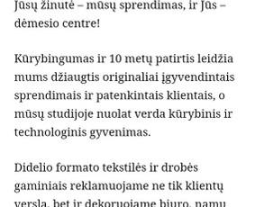 Įvairių tekstų, straipsnių, naujienlaiškių kūrimas / Jurgita Juknaitė-Kozlova / Darbų pavyzdys ID 879349