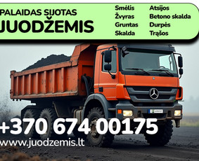 Juodžemio pristatymas Kaune ir aplink - Skalda, smėlis, žvyras, juodžemis - 1 Skalda, smėlis, žvyras, juodžemis - Juodžemio pristatymas Kaune ir aplink - 1