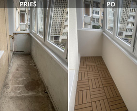 Tagai:
balkono renovacija, daugiabučio remontas, fasado apdaila, dekoratyvinis tinkas, grindų išlyginimas, terasinės lentelės, polistirolio klijavimas, armavimas, balkonų apdaila, šlapio fasa...
