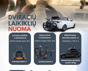 Nuomos paslaugos - Dviračių Laikiklių Nuoma - 3