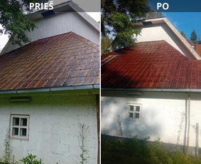 Fasadu Stogu Trinkeliu Plovimas Dažymas visoje Lietuvoje / Ramybe MB / Darbų pavyzdys ID 4040647
