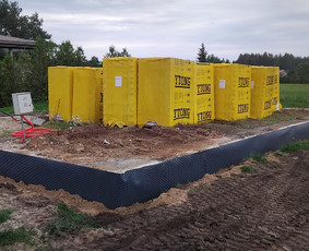 Pamatų įrengimas, indždinerinių tinklų montavimas, drono fot / EGIDA / Darbų pavyzdys ID 4042073