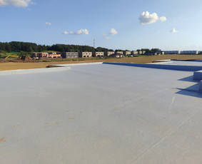 Plokščių Stogų Dengimas Pvc, Epdm ir bitumine Danga / Tvirti stogai / Darbų pavyzdys ID 4047977