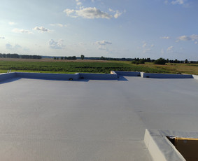 Plokščių Stogų Dengimas Pvc, Epdm ir bitumine Danga / Tvirti stogai / Darbų pavyzdys ID 4047985