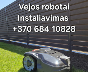 Statybos, apdaila - Vejos robotų įrengimas, konsultacijos - 2