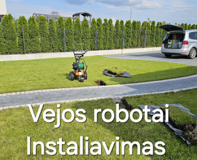 Žolės pjovimas - Vejos robotų įrengimas, instaliavimas, konsultavimas - 4