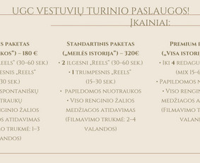 Vestuvių turinio kūrimas/ugc turinys/reels / Auksė Zdanavičiūtė / Darbų pavyzdys ID 4049113