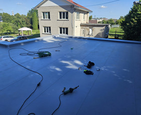 Plokšių stogų dengymas Pvc dangą / PVC garantas / Darbų pavyzdys ID 4052089
