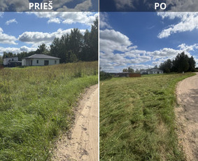 Žolės pjovimas - Zoles pjovimas/vejos pjovimas nedideliu plotu irengimas - 4