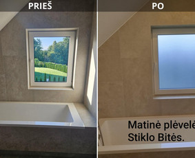 Plėvelė vonios kambariui.
