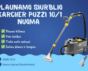 Plaunančio siurblio karcher puzzi 10/1 nuoma Kaune - Įvairios technikos nuoma - 1 Įvairios technikos nuoma - Plaunančio siurblio karcher puzzi 10/1 nuoma Kaune - 1