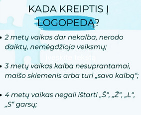 Logopedo paslaugos vaikams - Vaikų kalbos sutrikimų korekcija - 4 Vaikų kalbos sutrikimų korekcija - Logopedo paslaugos vaikams - 4