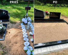 Paminklai,antkapiai,akmens plokštės. Kapų įrengimas. / M.M PAMINKLAI / Darbų pavyzdys ID 4055819