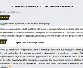 Mokymai, kursai, kalbos - Matematikos korepetitorius internetu - 3