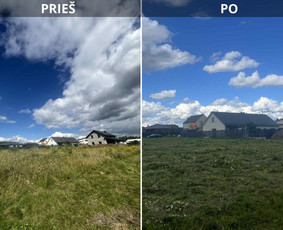 Pievų šienavimas - Zoles pjovimas/vejos pjovimas nedideliu plotu irengimas - 3