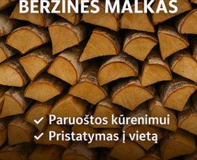Sausos berzines malkos! - Malkos: gamyba, pristatymas - 1 Malkos: gamyba, pristatymas - Sausos berzines malkos! - 1