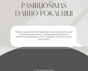 Cv kūrimas, darbo pokalbiai, verslo anglų k., konsultacijos - HR specialistas - 2 HR specialistas - Cv kūrimas, darbo pokalbiai, verslo anglų k., konsultacijos - 2
