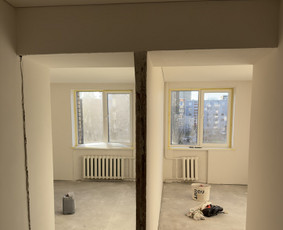 Vidaus apdailo darbai - Sienų glaistymas - 1 Sienų glaistymas - Vidaus apdailo darbai - 1