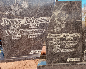Raidžių kalimas Tvirtinimas Restauravimas - Kapavietės renovacija, restauravimas - 1 Kapavietės renovacija, restauravimas - Raidžių kalimas Tvirtinimas Restauravimas - 1