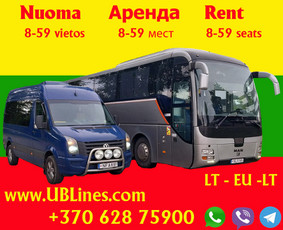 Mikroautobuso ir autobuso nuoma 8-60 vietoms - Lietuva > Belgija - 1 Lietuva > Belgija - Mikroautobuso ir autobuso nuoma 8-60 vietoms - 1