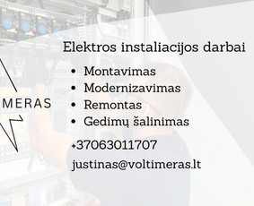 Elektros instaliacijos montavimas ir remontas - Elektrikai, elektros darbai - 1 Elektrikai, elektros darbai - Elektros instaliacijos montavimas ir remontas - 1