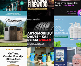 Google Ads, Facebook / Instagram: Strategija + Įgyvendinimas - Reklama, dizainas, spauda - 3 Reklama, dizainas, spauda - Google Ads, Facebook / Instagram: Strategija + Įgyvendinimas - 3