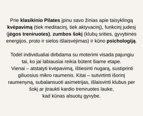 Klasikinis Pilates, jėgos treniruotės, kvėpavimas, zumba / Karina Kanėvskytė / Darbų pavyzdys ID 4065061