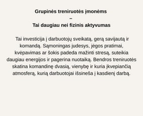 Klasikinis Pilates, jėgos treniruotės, kvėpavimas, zumba / Karina Kanėvskytė / Darbų pavyzdys ID 4065123