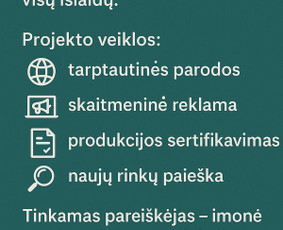 Pasirenk eksportui - Es paramos projektų rengimas 2025 - Paslaugos verslui - 1 Paslaugos verslui - Pasirenk eksportui - Es paramos projektų rengimas 2025 - 1