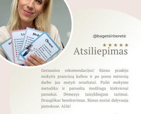 Prancūzų k. kursai grupėse ir individualiai / MB Bagetė ir beretė / Darbų pavyzdys ID 4065771