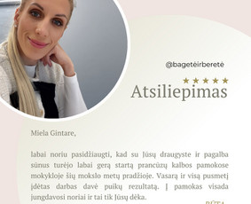 Prancūzų k. kursai grupėse ir individualiai / MB Bagetė ir beretė / Darbų pavyzdys ID 4065775