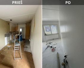 Visi vidaus ir lauko darbai - Sienų glaistymas - 1 Sienų glaistymas - Visi vidaus ir lauko darbai - 1