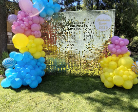 Vestuvių, švenčių dekoravimas - Fotozonų dekoravimas balionų girliandomis/ balionų arkos - 2